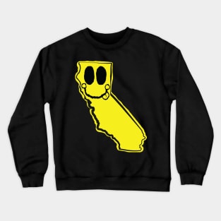 California Happy Face with tongue sticking out Crewneck Sweatshirt